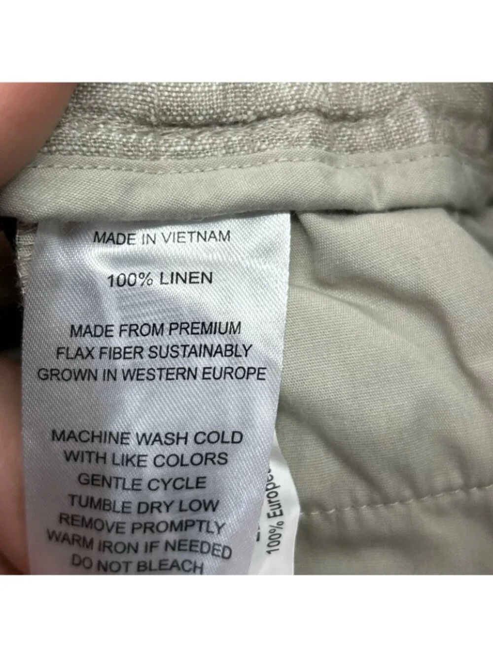 Quince 100% European Linen Wide Leg Cropped Pants Flax Womens Small Coastal NWT